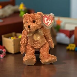 Ty Beanie Baby Curls the Bear 1996 Retired Plush w/ Tag
